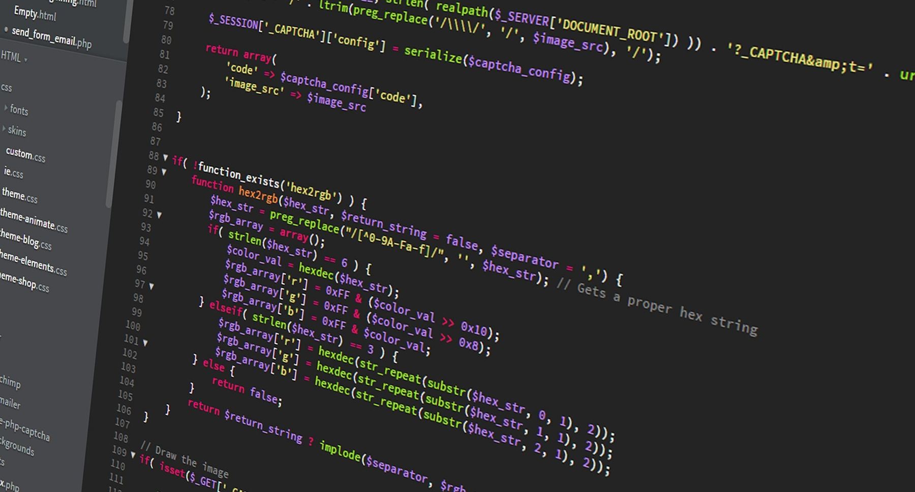 Desarrollo de código para una web a medida